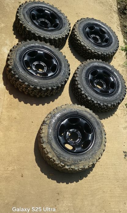 Set 4 cauciucuri+una echipata GV/Vitara/Jimny/Feroza 5x139,7 R16 205/8