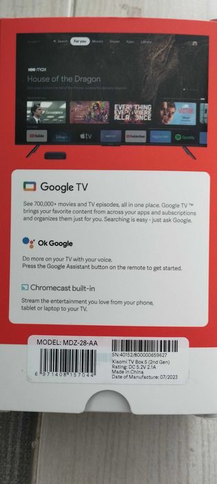 Xiaomi tv smart box s