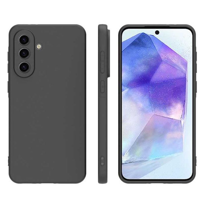 Samsung Galaxy A56 5G - Силиконов Черен Кейс Гръб MATT