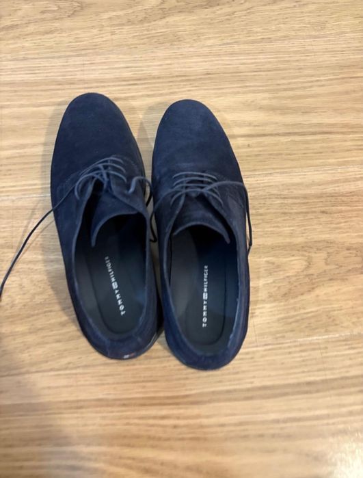 Pantofi Tommy Hilfiger piele intoarsa marimea 42 bleumarin