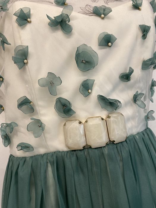 Rochie Ocazie lucrata manual din matase naturala