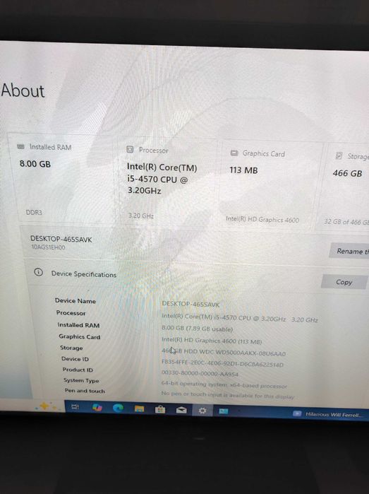 Lenovo ThinkCentre M83 i5-4570, 8GB, 500GB HDD, DVD