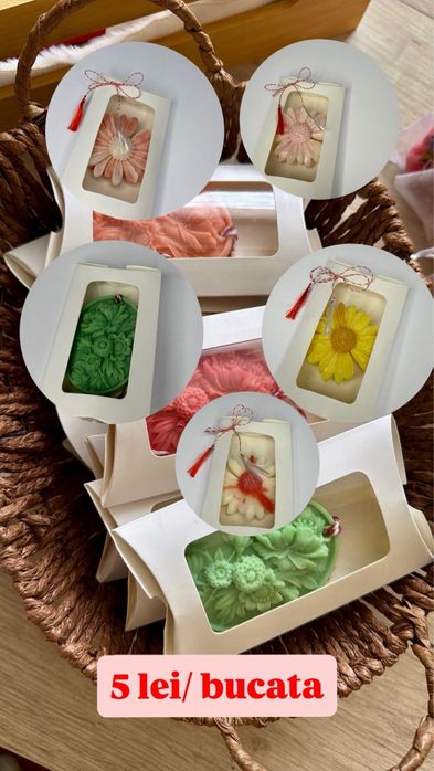 Aranjamente parfumate din ceara! Martisoare parfumate - cadou martie