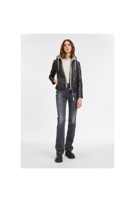 Geaca de Piele Dama Mauritius Mov Inchis GWAlice