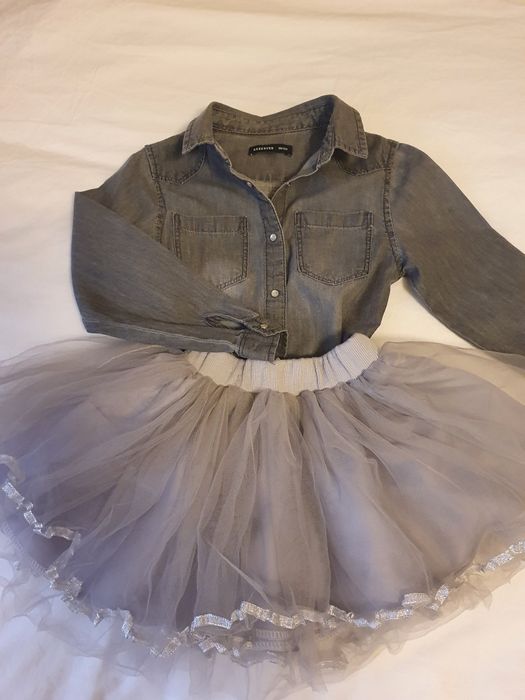 Fustite  si camasa blugi