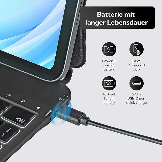 Husă cu tastatură Magic Keyboard  iPad 10 2022 10,9 inch / 11 A16 2025