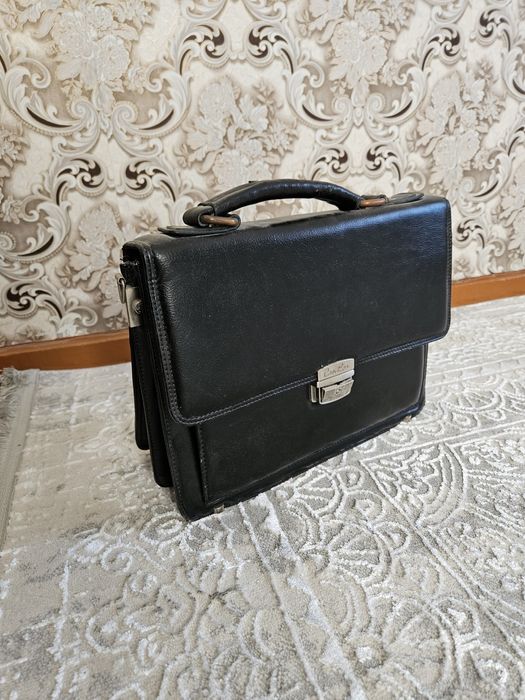 Кожаная сумка, для учёбы, офиса