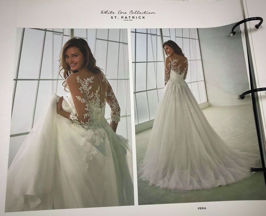 Rochie de mireasa A-Line ST.PATRICK Model FERIA White One PRONOVIAS