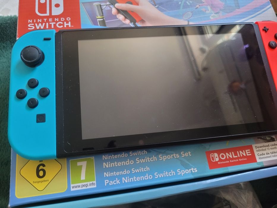 Nintendo switch cu joc sports (email),  accesorii originale