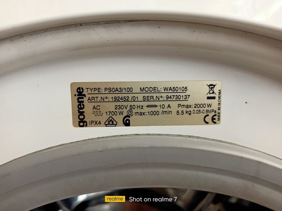 Пералня Gorenje WA50105