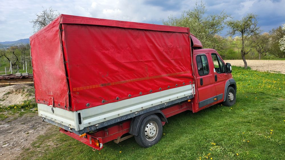 Fiat Ducato 2.3, 2009, 7 locuri + Marfa, Lada si Prelata . Vând Schimb Variante