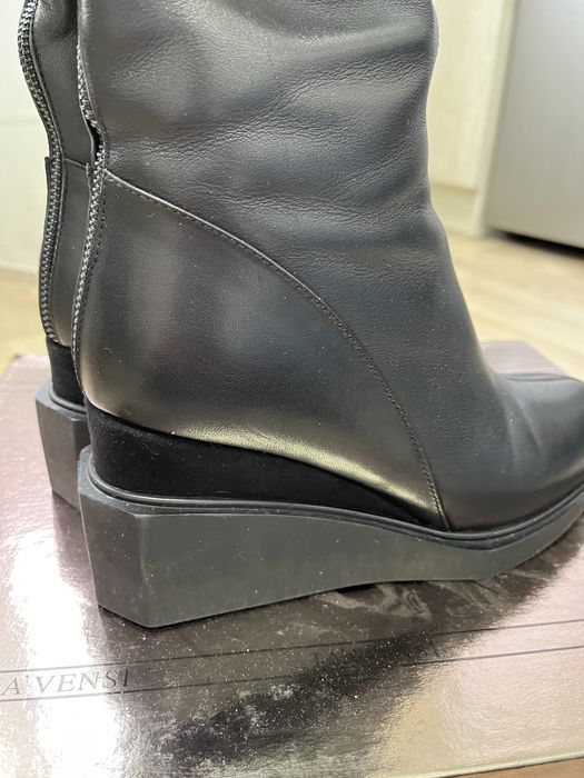 Сапоги кожаные зимние новые