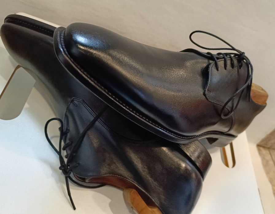 Pantofi de lux 43 43.5 lucrati manual LENDVAY & SCHWARCZ piele Goodyea