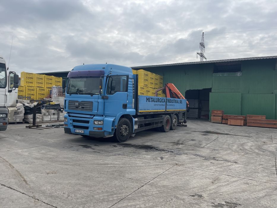 Automaca MAN cu macara Palfinger