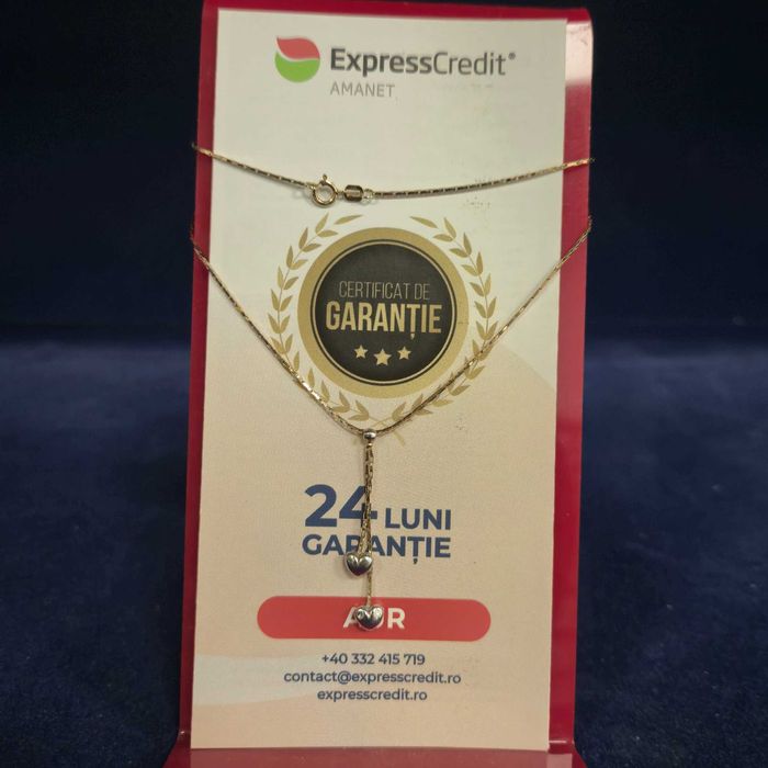 Lant Aur 14K - 2.86 grame / 1430 l;ei ( B32884.4 / Ag28 Doi Baieti )