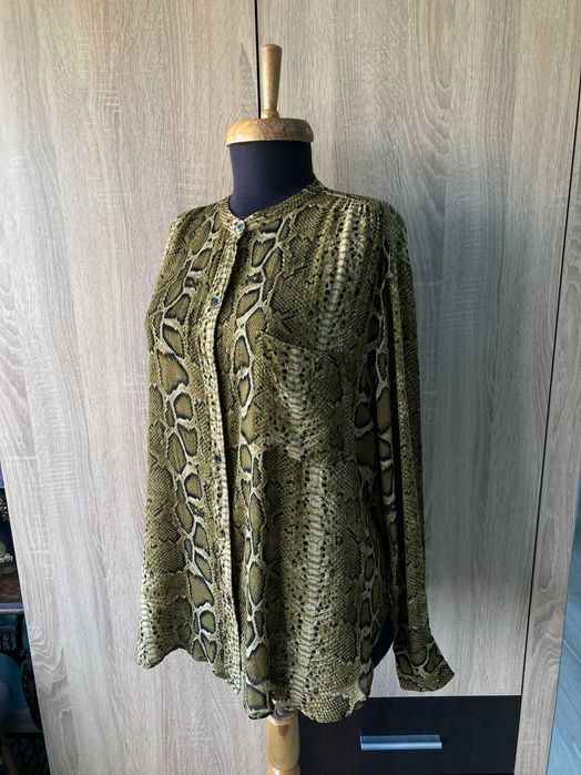 Isabel Marant ETOILE Snake Skin дамска тънка блуза блузка 100% вискоза размер 38
