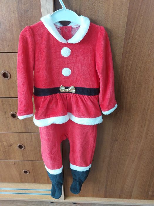 Costumas Mos Craciun, copii, mărimea 86-92 (1.5-2 ani)