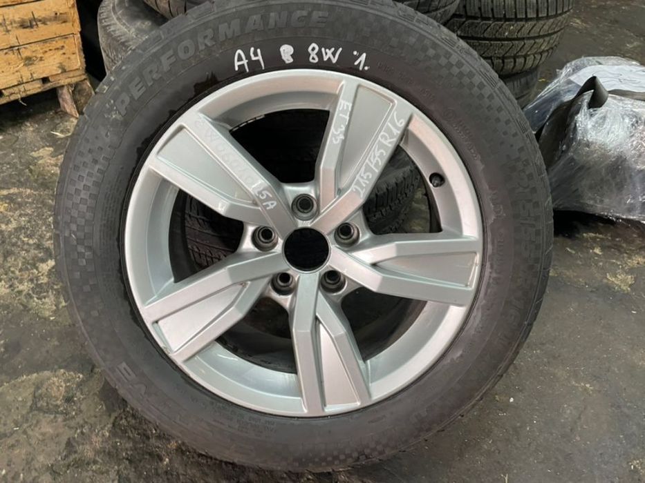 Janta aliaj AUDI A4 B9 an 2016-2021 cu cauciuc 215/55R16 se vinde la bucata