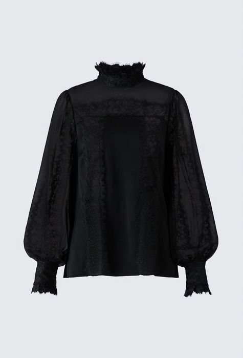 Elie Saab & HM Черна риза с дантела