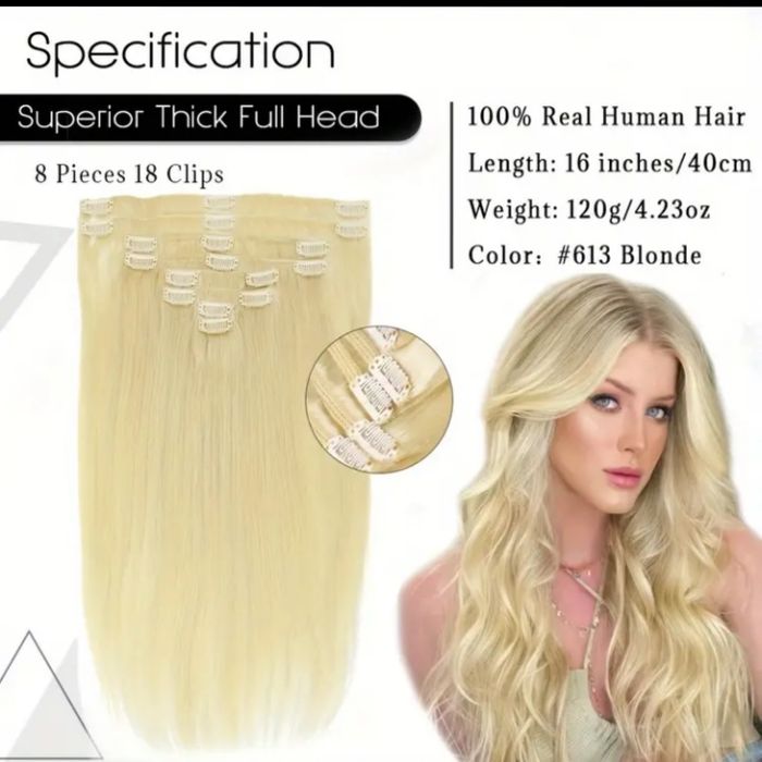 Extensii de par natural clip on