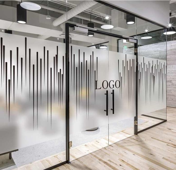 Тонировка, матовый туманка рекламный самоклйка для стекол