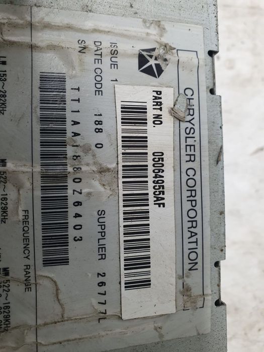 Cd player radio 05064955af Jeep Compass 1 [facelift] [2011 - 2013]