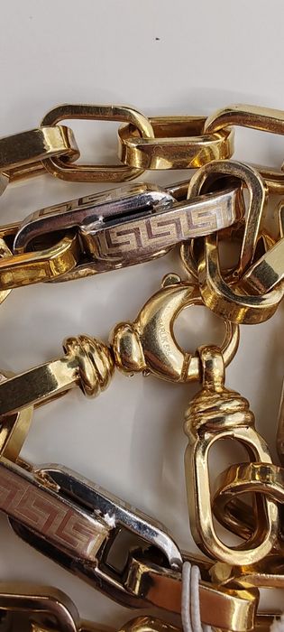 Lanț bărbați model Versace Aur 14k Gr 37,39 cod unic 3988 lungime 60cm