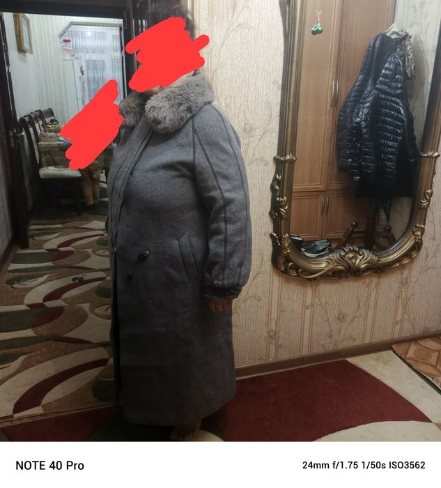 Женское пальто стриженная лама