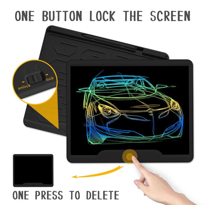 Голям Цветен Таблет за рисуване и писане LCD 12 14 инча
