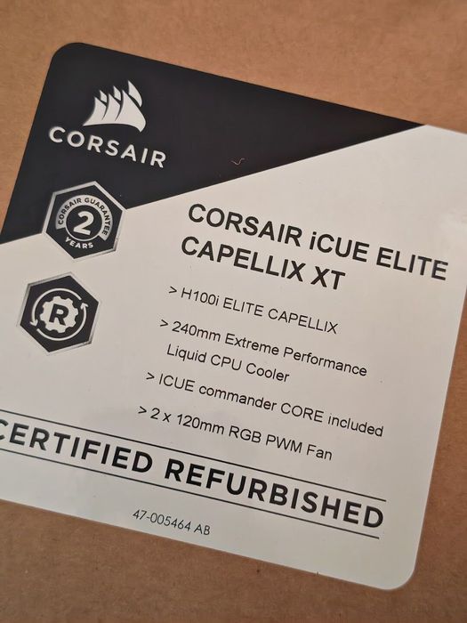 Cooler AIO Cosair iCUE H100i Elite Capellix XT