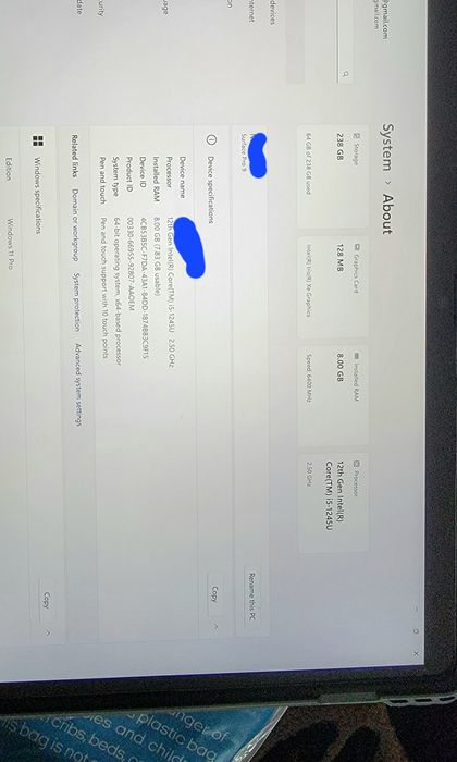 Tableta/Leptop Microsoft surface pro 9 12th gen 1245u 8gb 256gb ssd