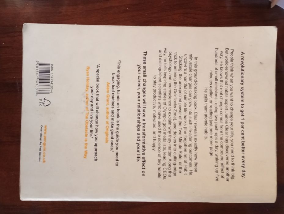 Atomic Habits by James Clear(An imprint of Penguin Random House LLC)