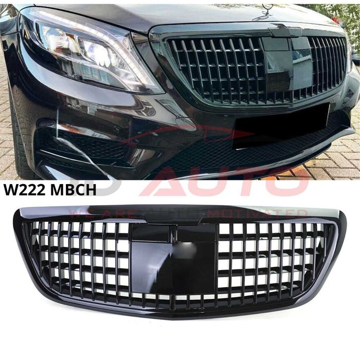 Решетка Maybach GT за Mercedes S-Class W222 Facelift (2017-2020) – Gloss Black