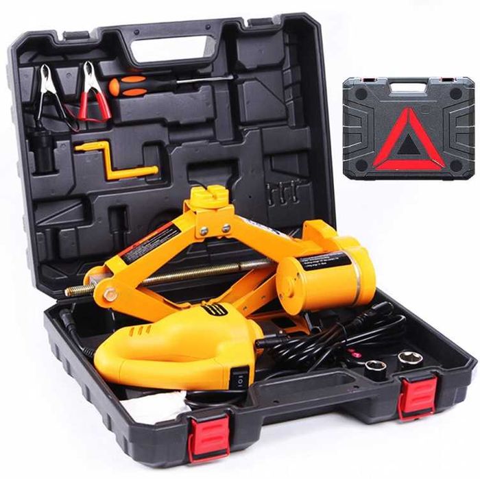 Електрически крик с гайковерт – 12V  - комплект пътна помощ