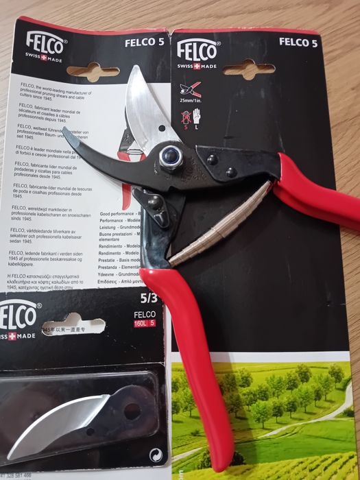 Foarfeca profesionala Felco 5 + lama de rezerva