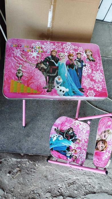 Детски чин - масичка със стол - различни герои