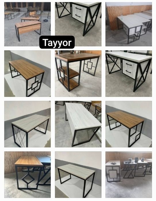 Парта, Иш столи, стол, стеляжлар ишлаб чикарувчидан, махсулот таййор