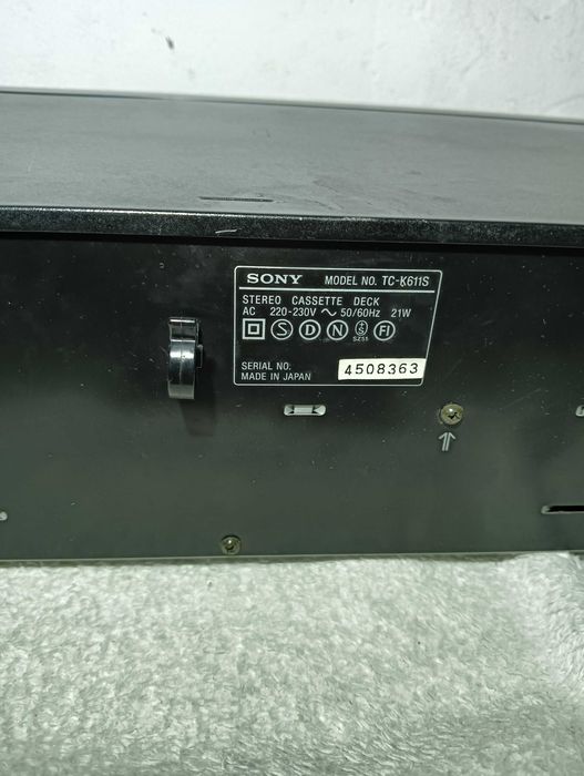 Deck sony TC K611S