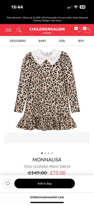 Детска рокля MONNALISA