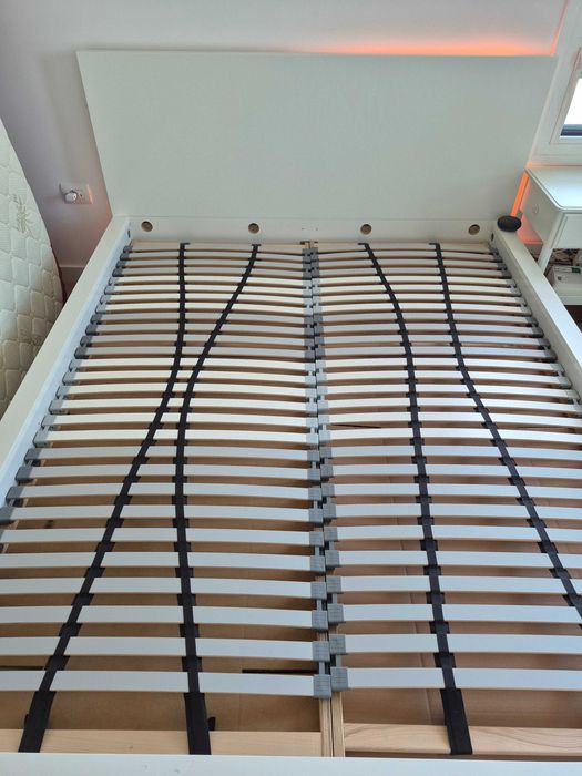 cadru pat ikea 160x200 MALM + somiera ikea lonset