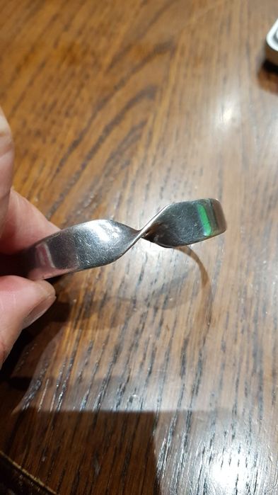 Bratara argint masiv 925 fixa dama,6.5 cm stare foarte buna