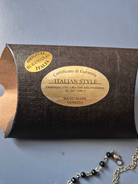 Raritate! Set de bijuterii artizanale realizate din sticlă de Murano