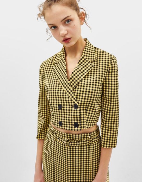 Blazer si fusta Bershka