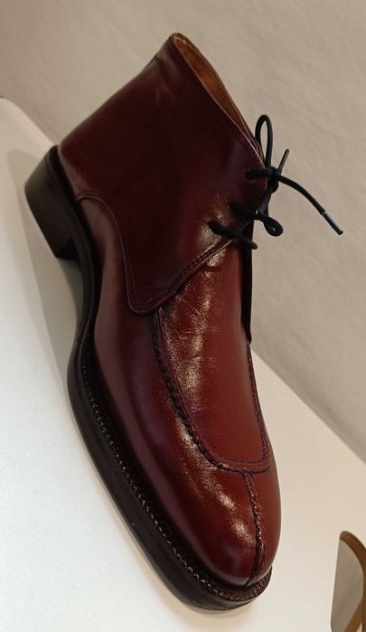 Ghete de lux 42.5 43 lucrate manual Dasthon Italy NOI piele naturala