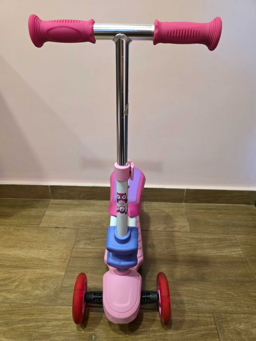 BYOX Тротинетка – скутер със седалка 2в1 POP РОЗОВ