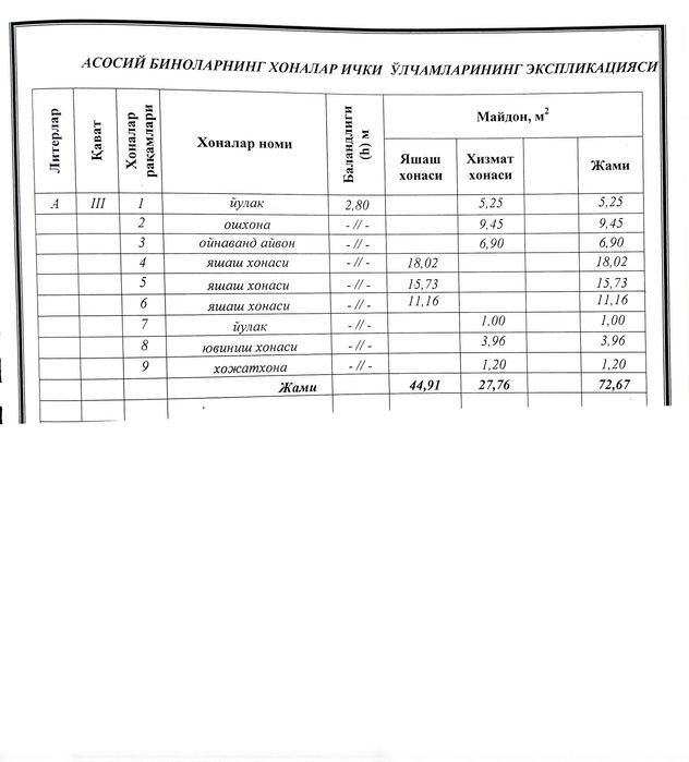 Продается трёх комнатная квартира.