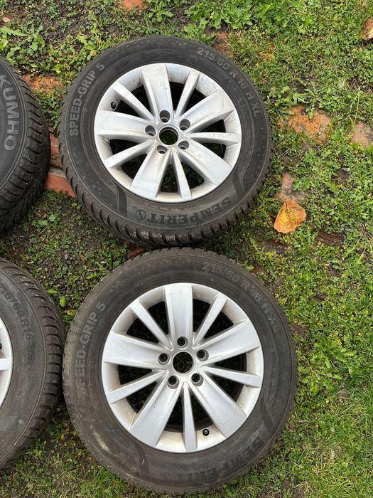 Jante aliaj vw cu cauciucuri iarnă 215. 60.16  99h     5x112