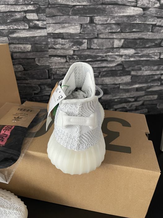 Yeezy stati white reflective