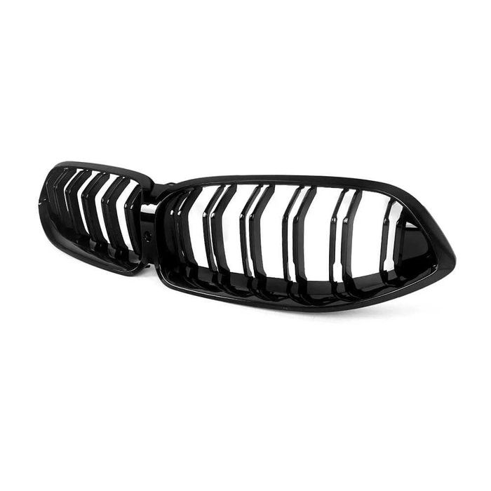 Grile Grila Nari Duble M BMW Seria 8 G14 G15 G16 2018-22, Negru Lucios