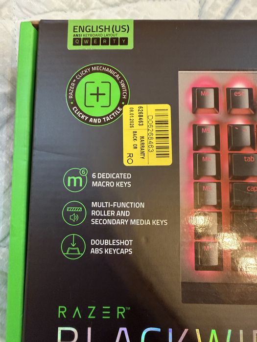 Tastatura RAZER BLACKWIDOW V4 X NOUA in garantie nedesfacuta
